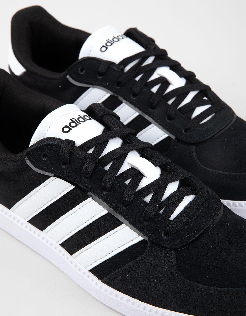 ADIDAS Breaknet Sleek Suede Womens Shoes - BLK/WHT Product Image