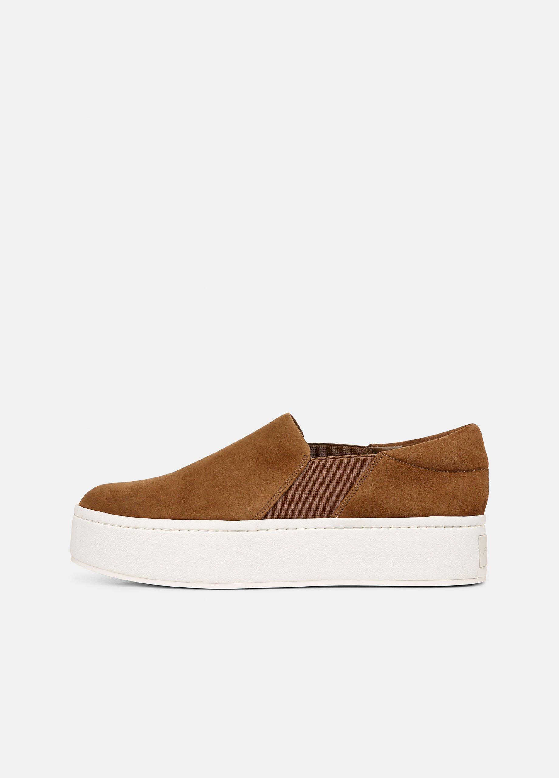 Womens Warren Nubuck Sneaker, Olive Smoke, Size 6 Vince Product Image