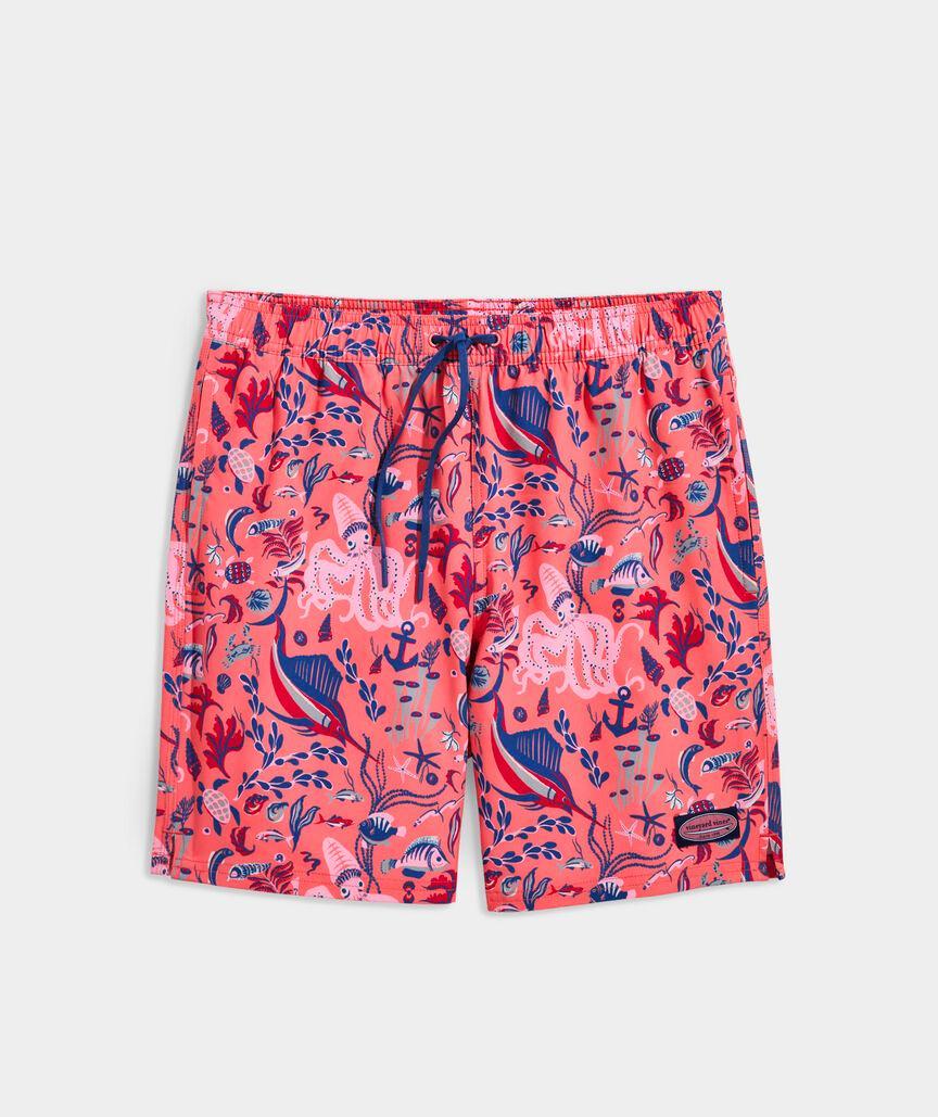 7 Inch Printed Chappy Swim Trunks Product Image