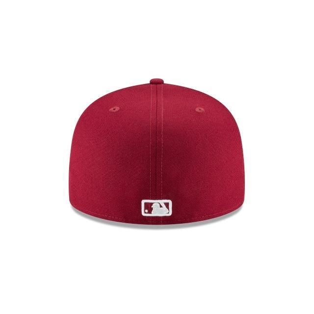 Los Angeles Dodgers Cardinal Basic 59FIFTY Fitted Hat Male Product Image