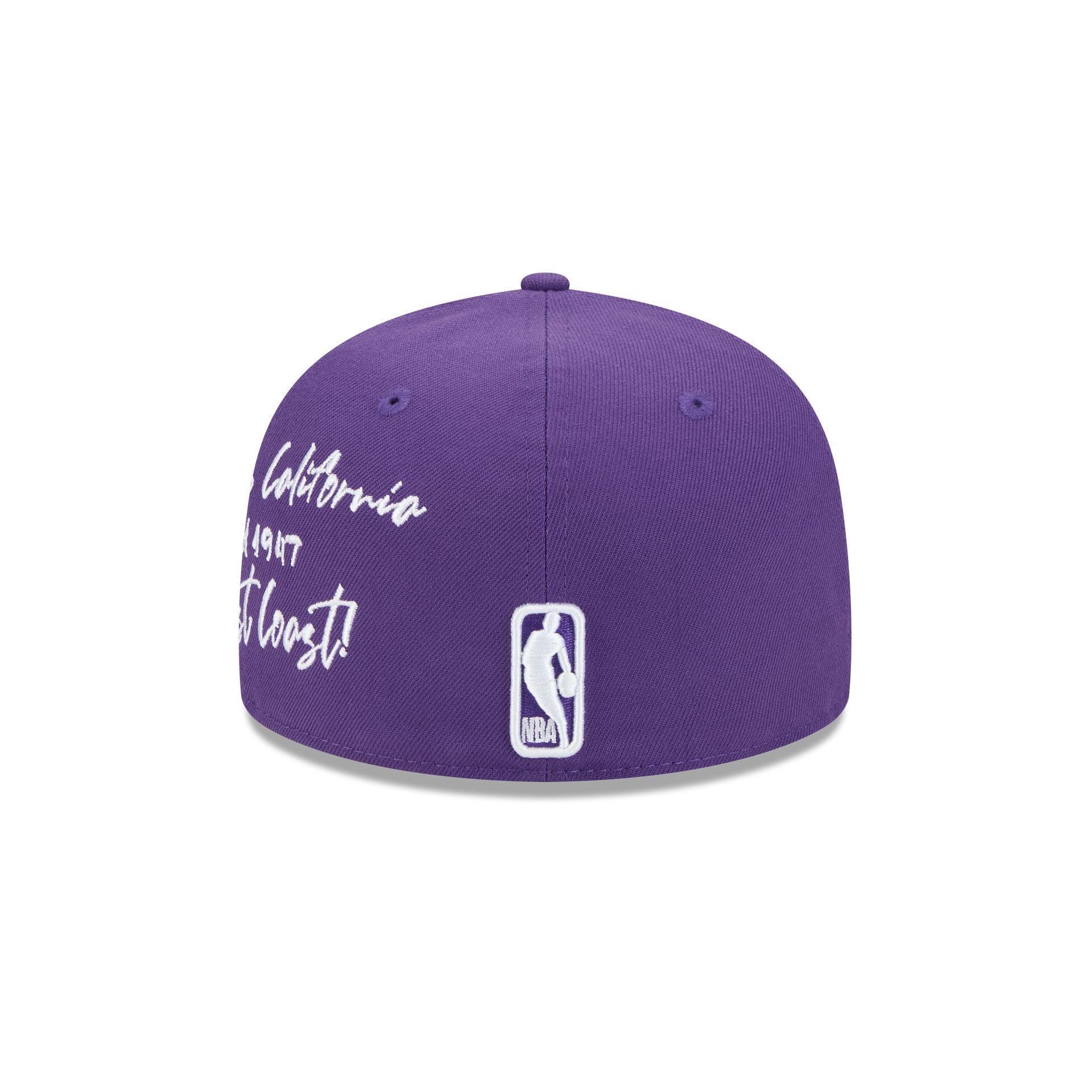Los Angeles Lakers Script Sided 59FIFTY Fitted Hat Male Product Image