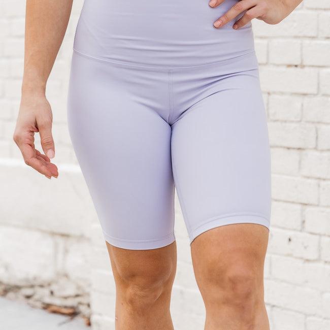 Heavy Hitter Periwinkle Biker Shorts FINAL SALE Product Image
