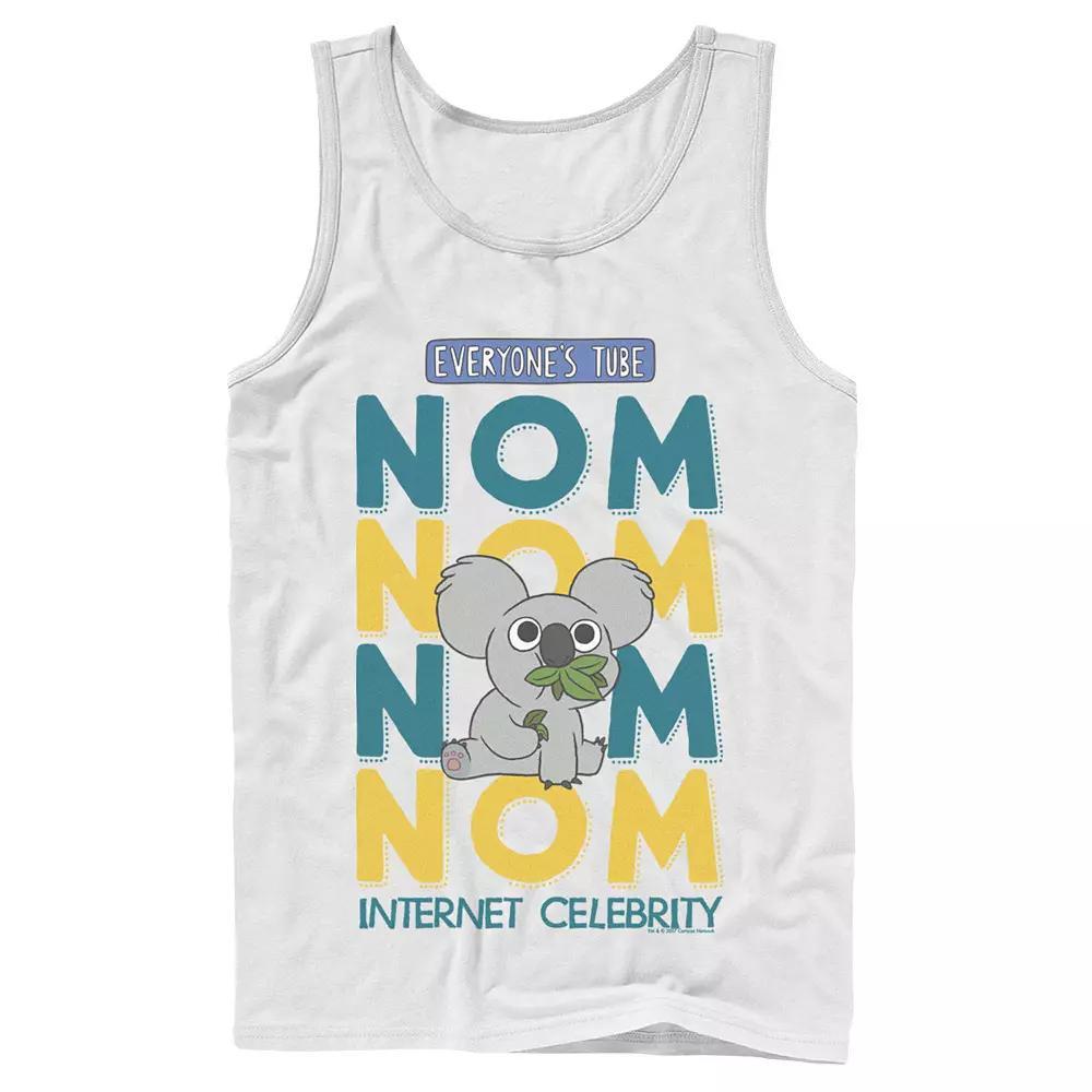 Men's Cartoon Network We Bare Bears Nom Nom Internet Celebrity Tank Top, Size: Large, Black Product Image