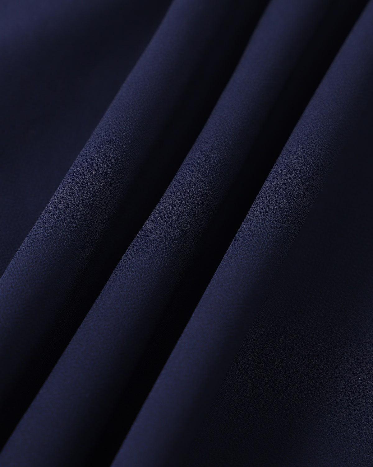 The Navy Halter Bowknot Back Maxi Dress Product Image