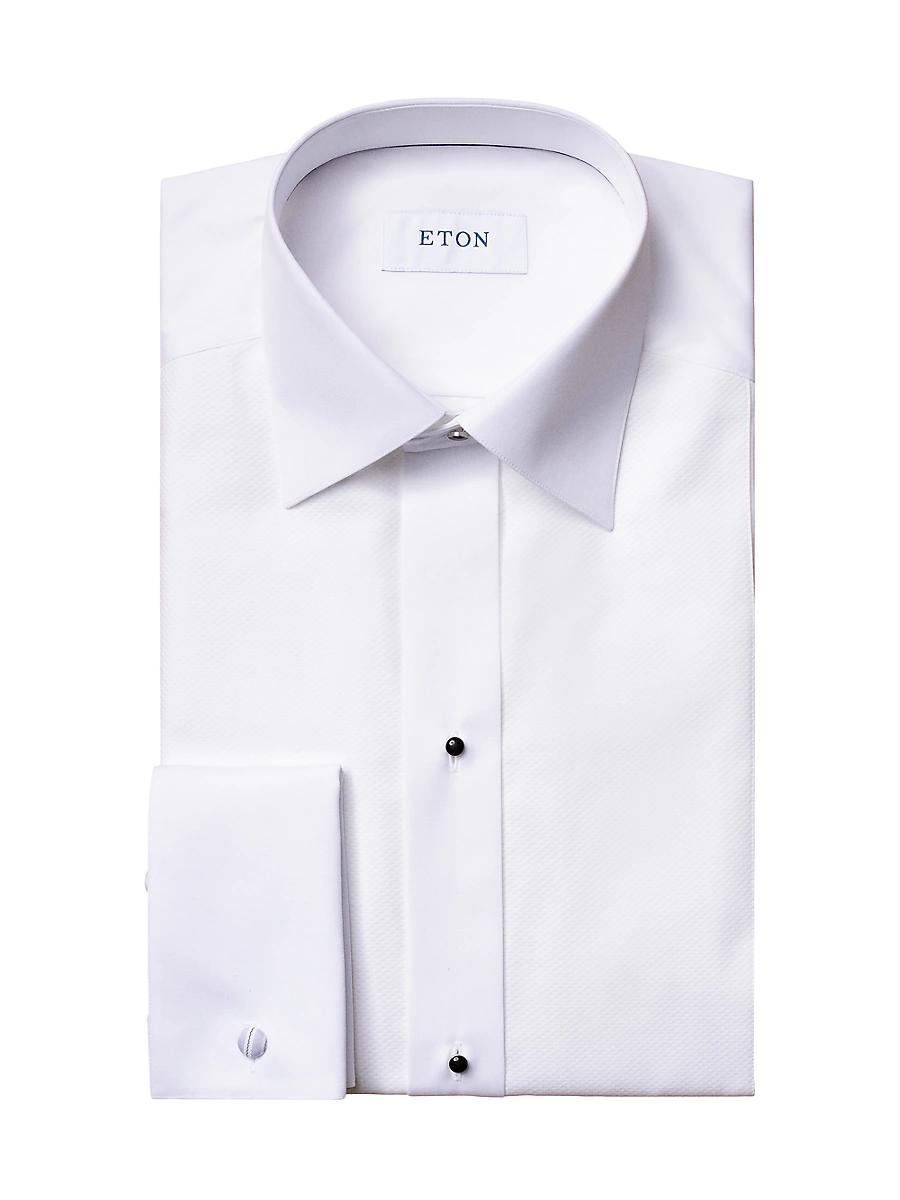 Mens Contemporary-Fit Piqu Bib Dress Shirt Product Image