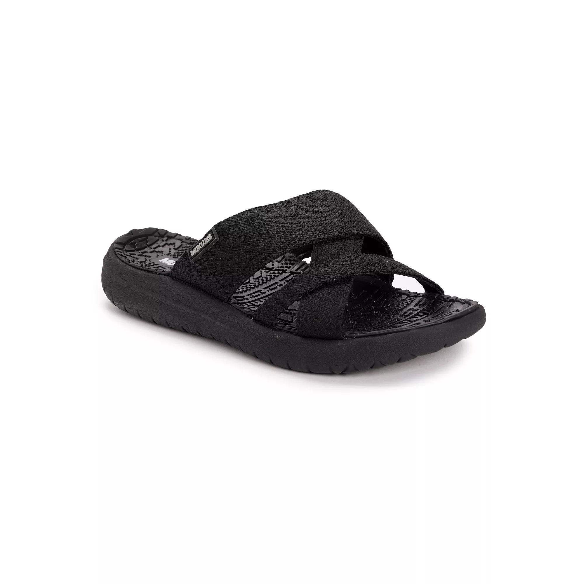MUK LUKS Sassy Womens Cross-Over Slide Sandals Product Image