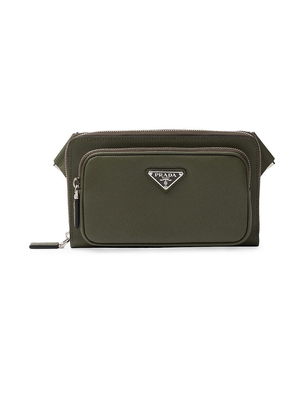 Mens Saffiano Leather Belt Bag Product Image