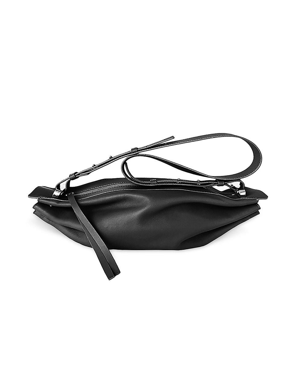 Mens Ring Crossbody Leather Bag Product Image