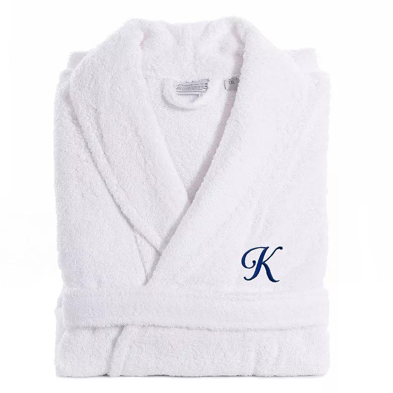Linum Home Textiles Turkish Cotton Personalized Unisex Tie Front Terry Bathrobe, Mens Product Image