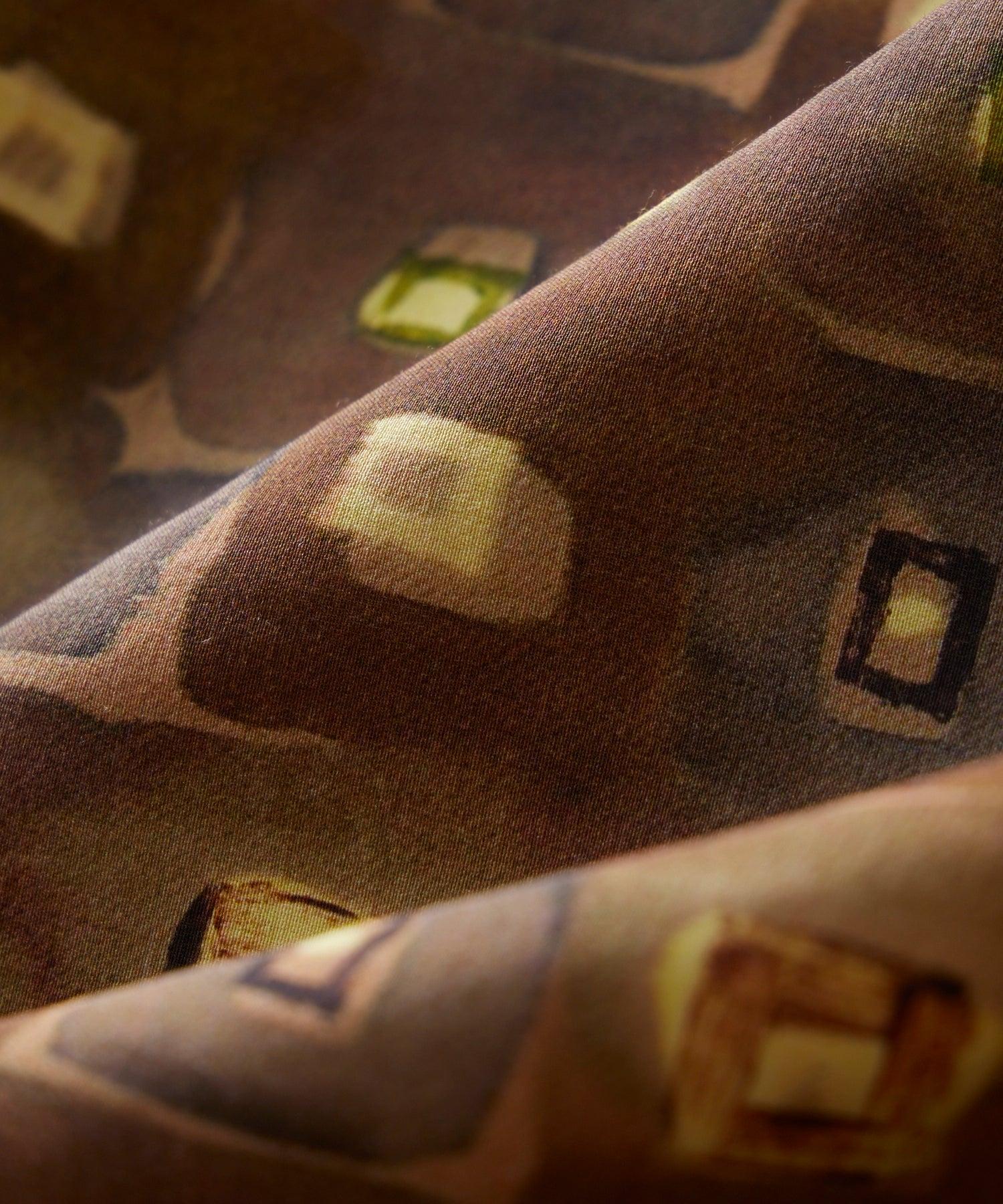 Cropped Silk-Cotton Camp Collar Shirt Product Image