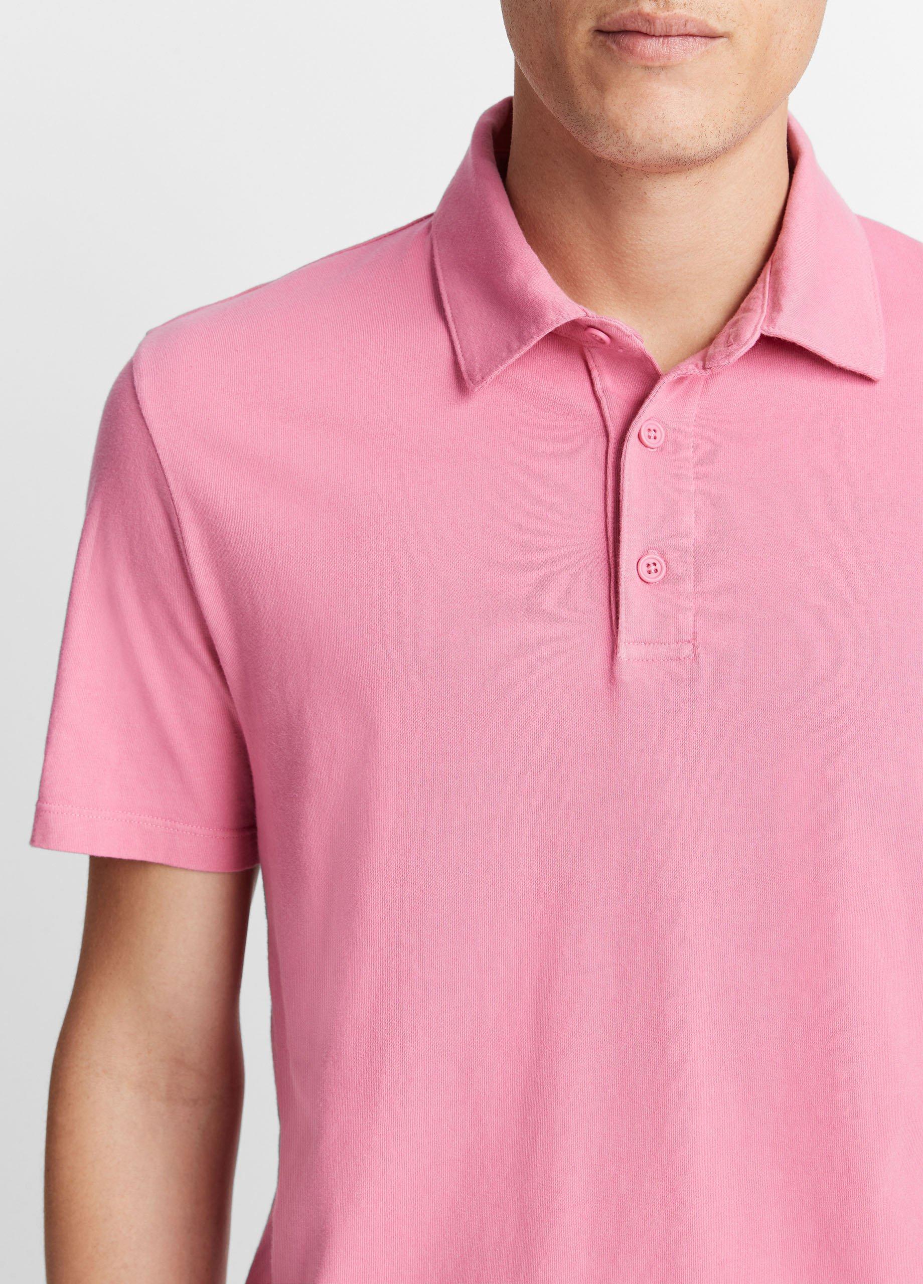 Garment Dye Cotton Polo Shirt Product Image