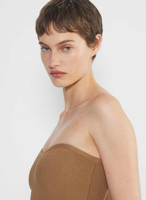 sculpt knit sweetheart tube top Product Image