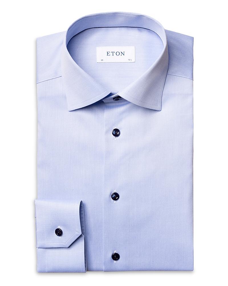 Mens Slim Fit Twill Dress Shirt Product Image
