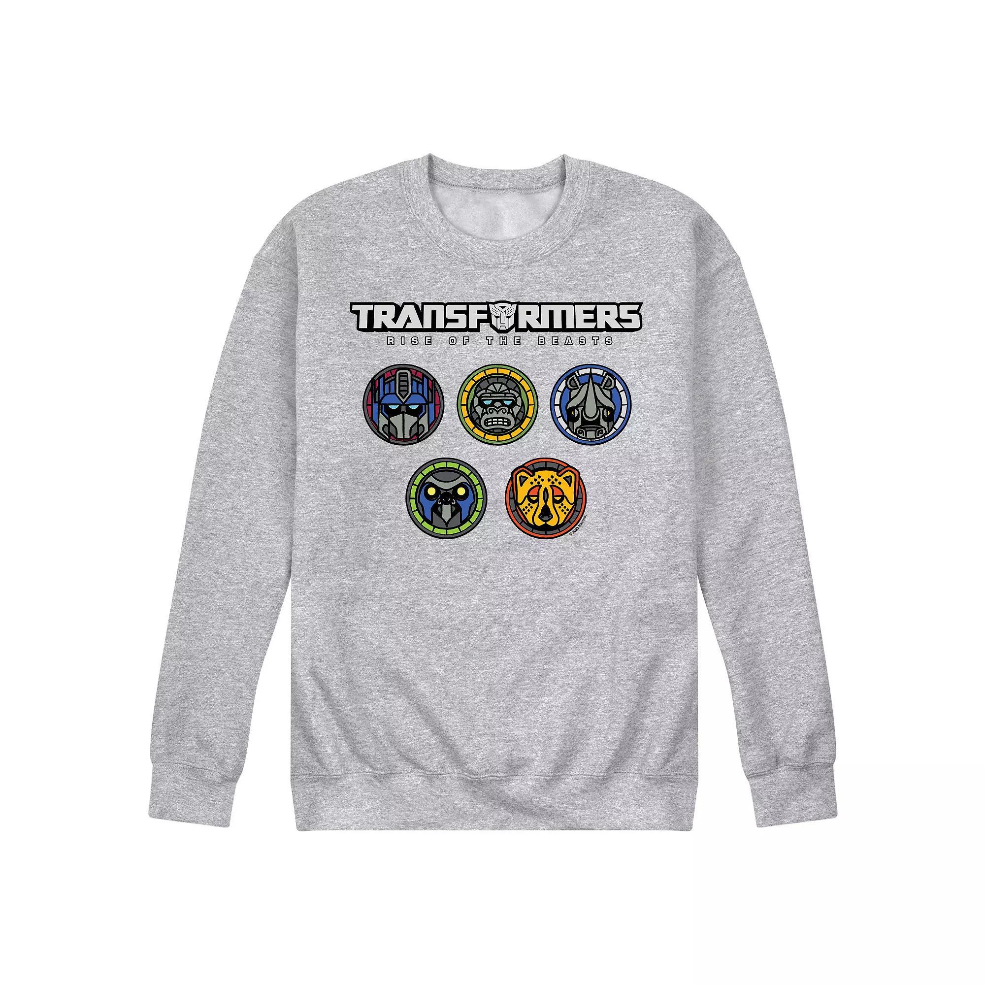 Mens Transformers Logo With Badges Fleece Sweatshirt Product Image