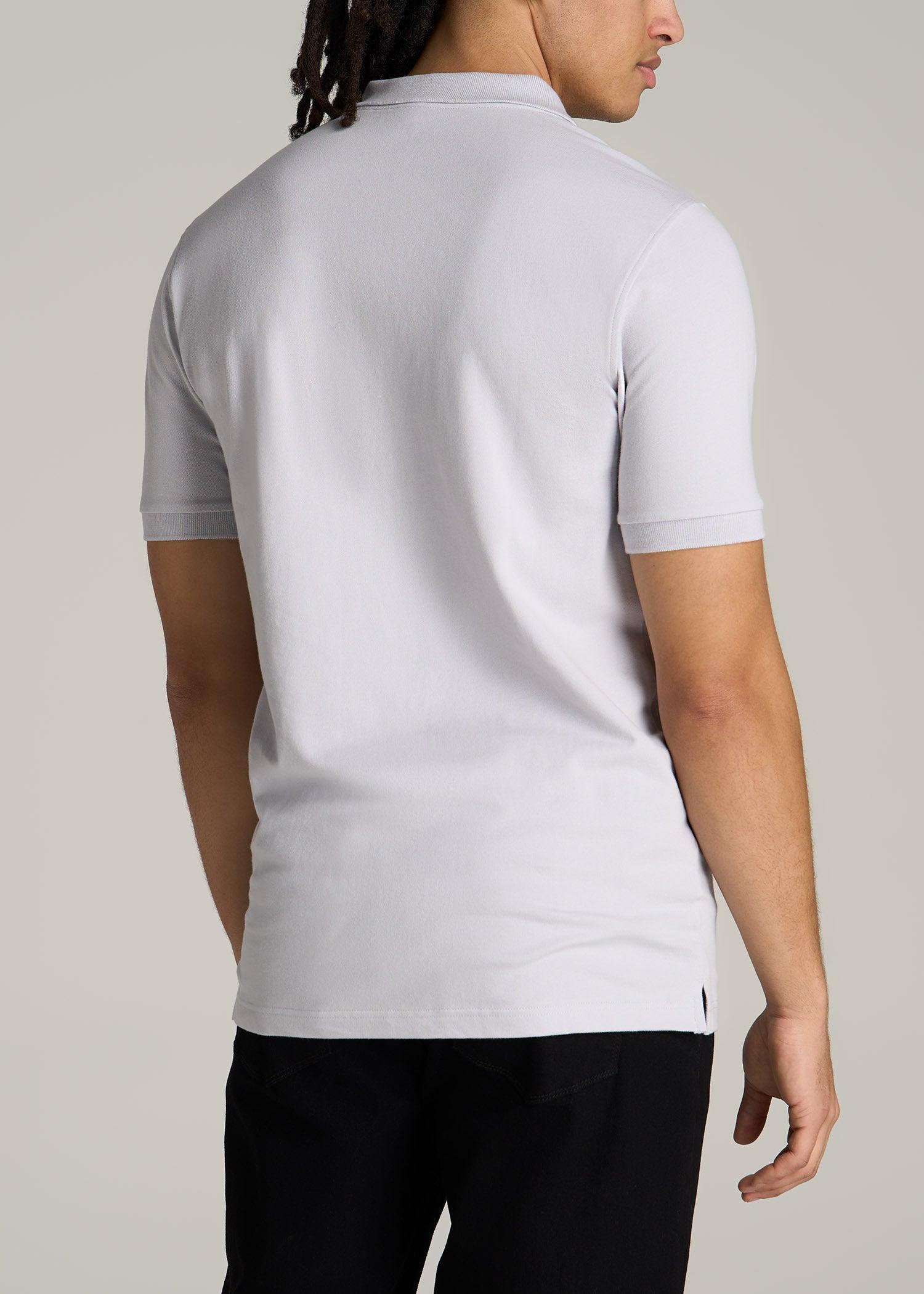 Men's Tall Classic Polo with Embroidered Logo in Cherry Brown Product Image