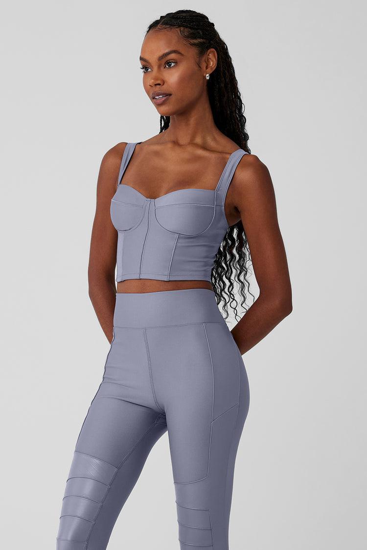 Airlift Winter Warm Cropped Supermoto Tank - Fog Product Image