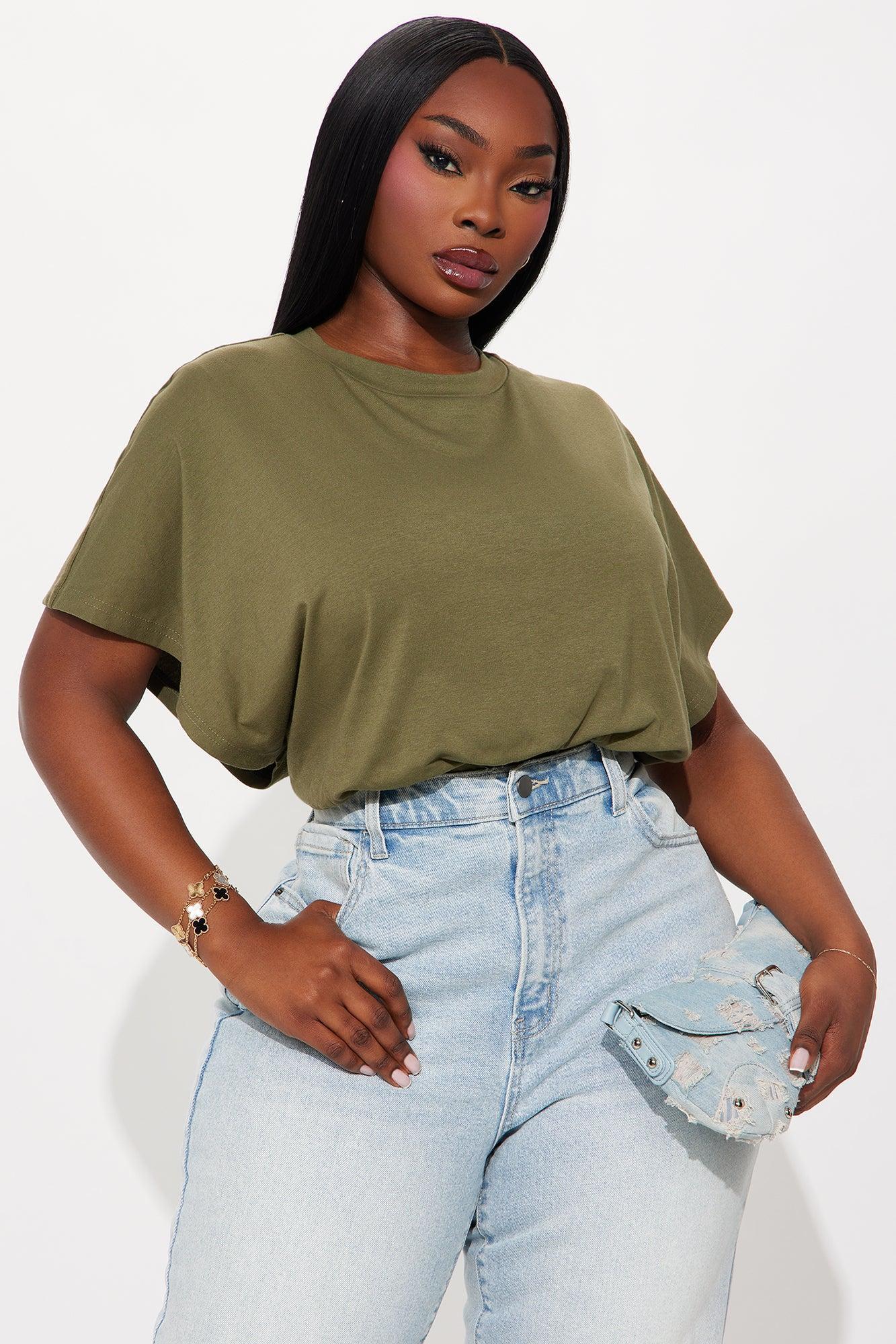 Weekend Plans Short Sleeve Bodysuit - Olive Product Image