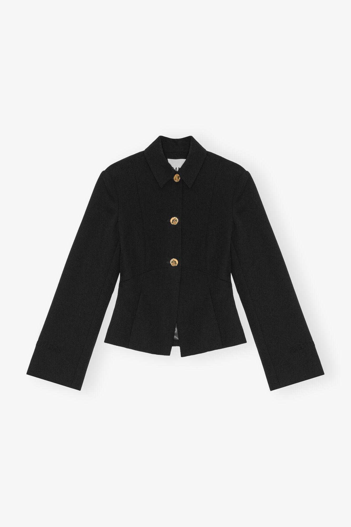 Black Light Twill Suiting Blazer Product Image