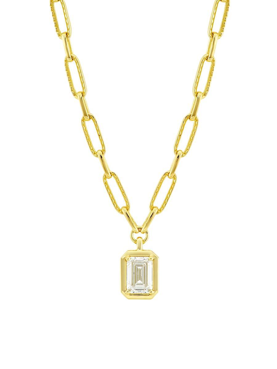 Womens Allure 18K Yellow Gold & 2.0 TCW Lab-Grown Diamond Pendant Necklace Product Image