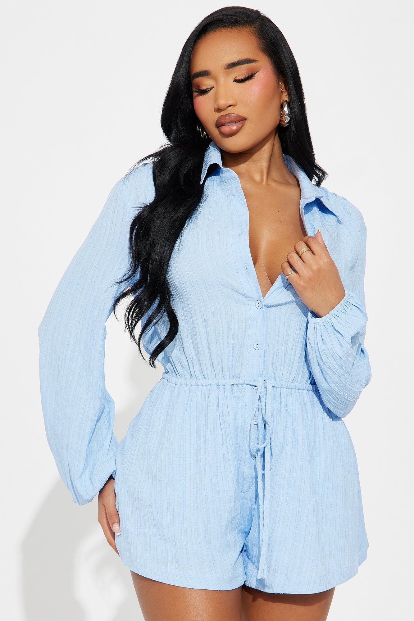 Laila Romper - Light Blue Product Image