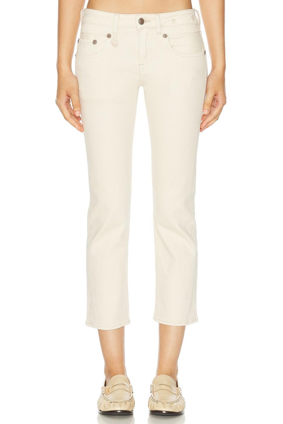 R13 Boy Straight Leg in Neutral Product Image