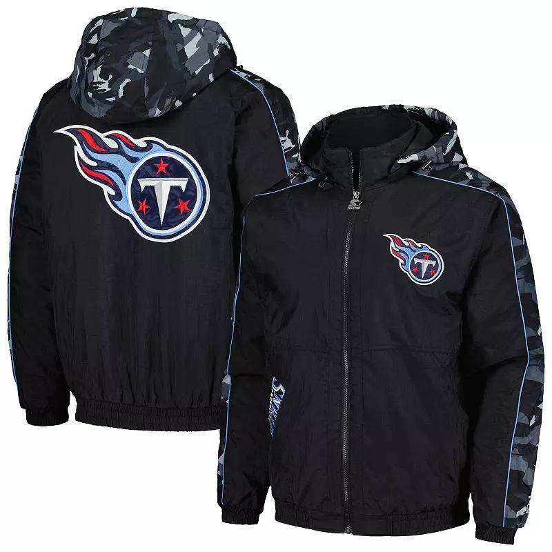 Men's Starter Black Tennessee Titans Thursday Night Gridiron Full-Zip Hoodie, Size: XL Product Image