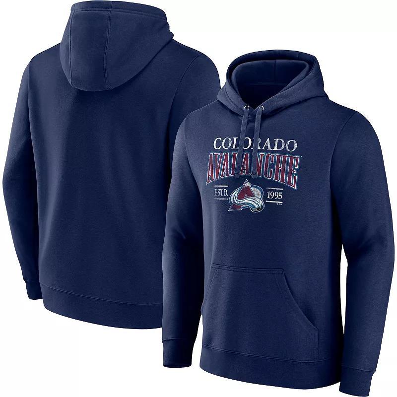 Men's Fanatics Branded Navy Colorado Avalanche Big & Tall Dynasty Pullover Hoodie, Size: 1XB, Blue Product Image