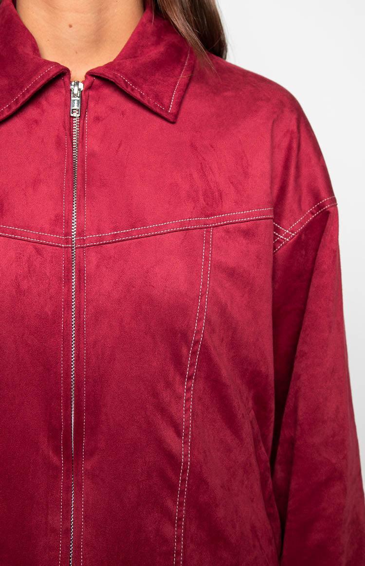 Lui Red Bomber Jacket Product Image