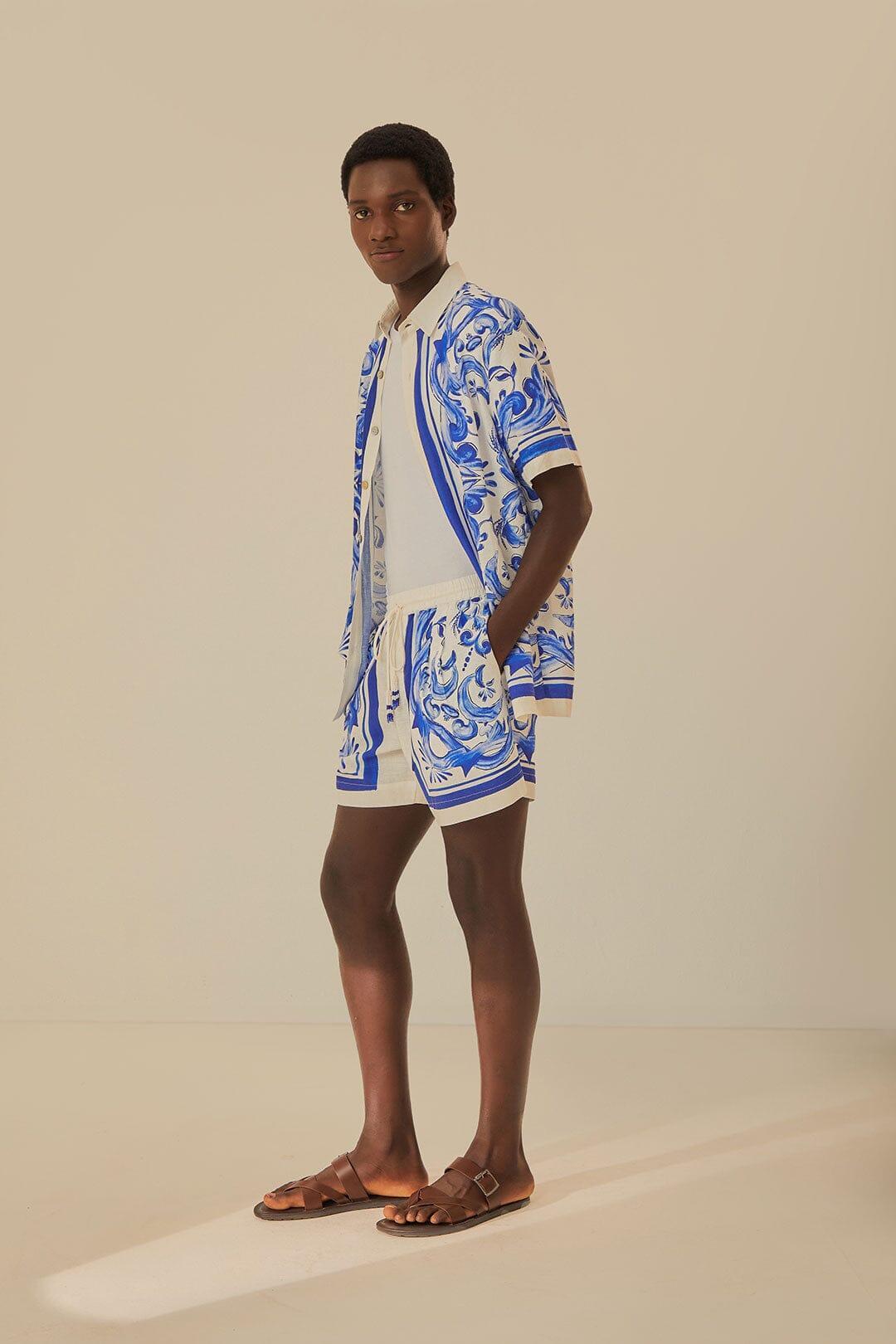 Garden Tiles Shorts, GARDEN TILES OFF-WHITE / XXS Product Image