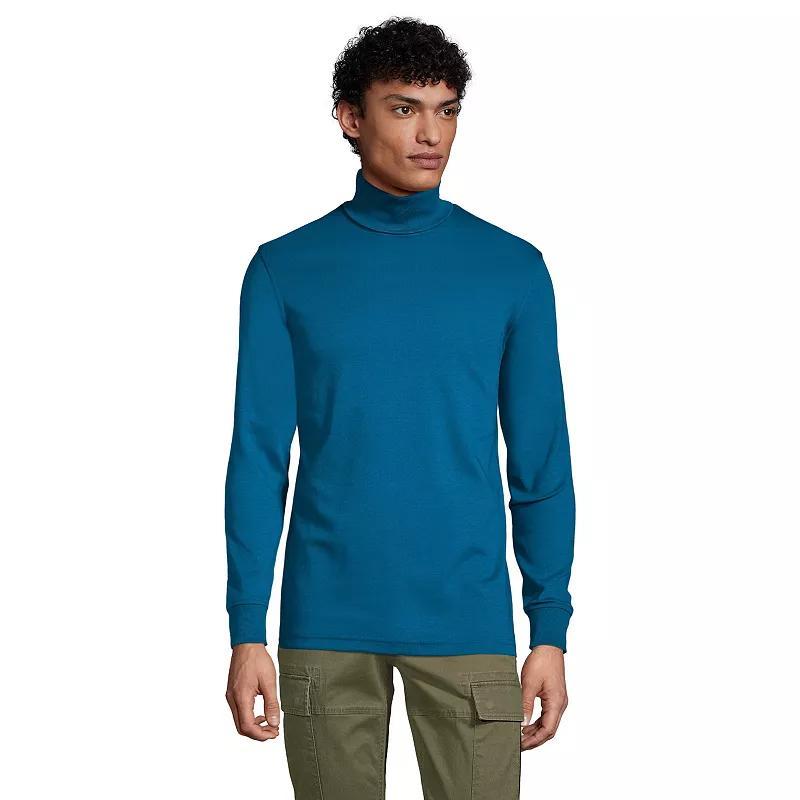 Men's Lands' End Super Soft Supima Turtleneck, Size: XL, White Product Image