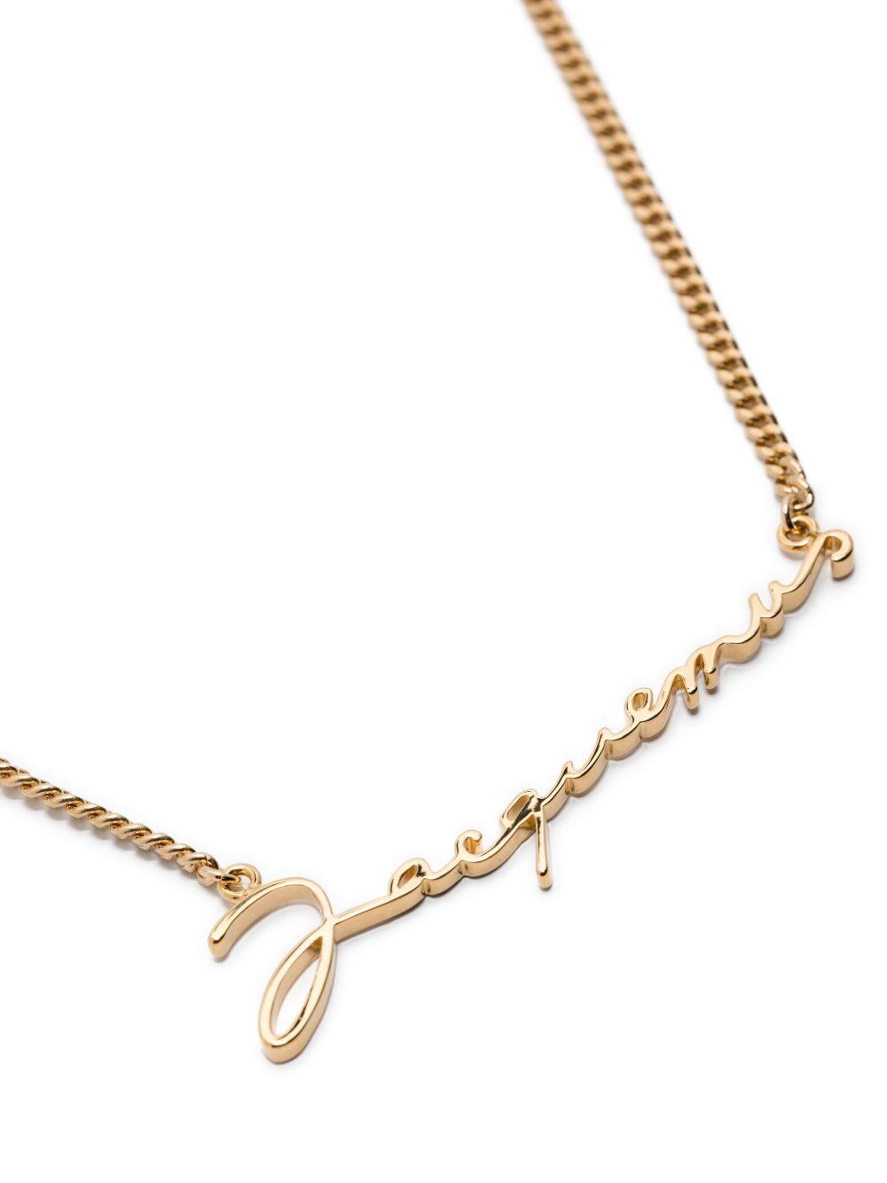 logo-lettering necklace Product Image