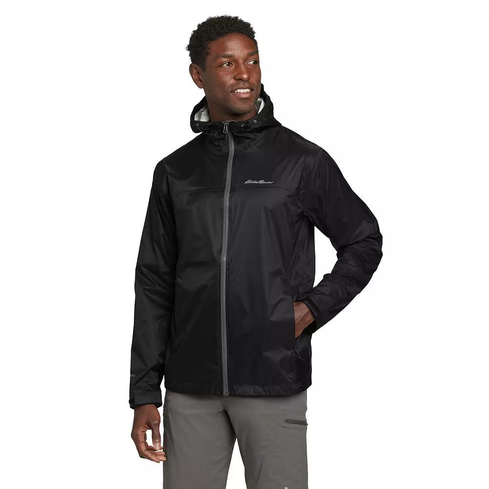 Men's Eddie Bauer Cloud Cap Rain Jacket, Size: XXL, Black Product Image