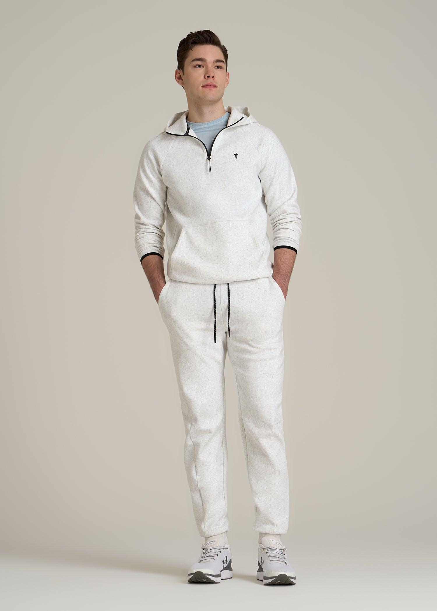 Tall Men's Utility Fleece Joggers in Heather Frost Product Image
