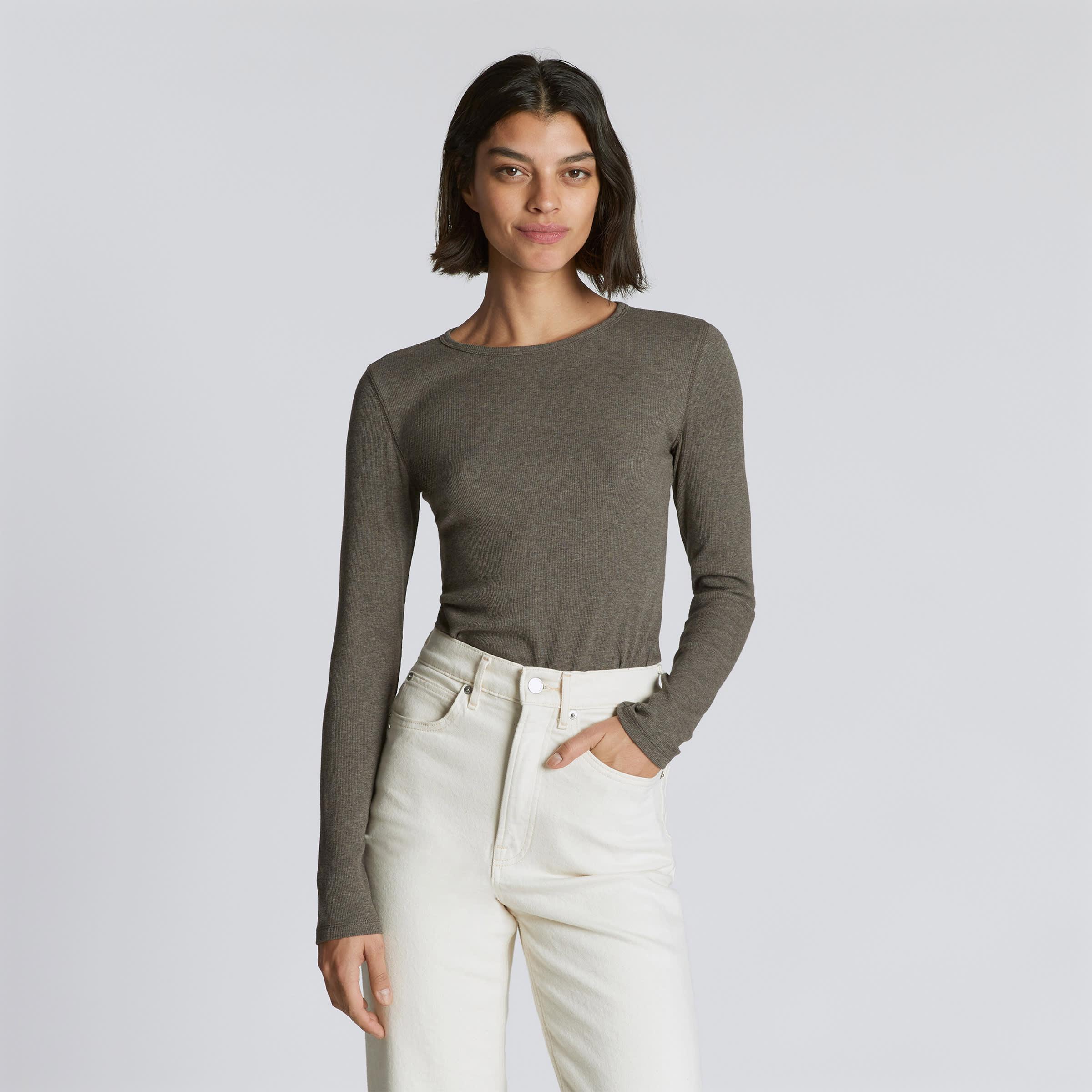 Womens Luxe Rib Long-Sleeve Crew Sweater by Everlane Product Image