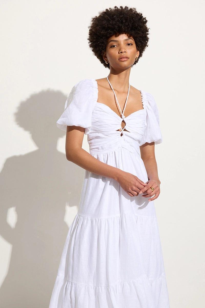Palacio Midi Dress White - Final Sale Product Image