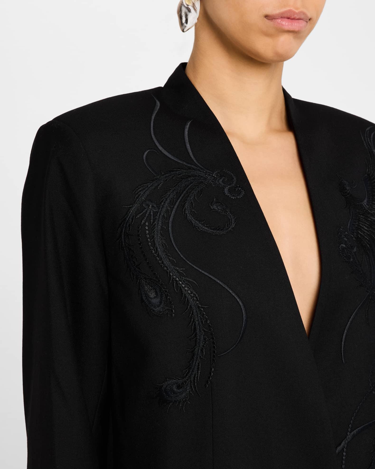 Sydney Embroidered Wool-Blend Jacket Product Image