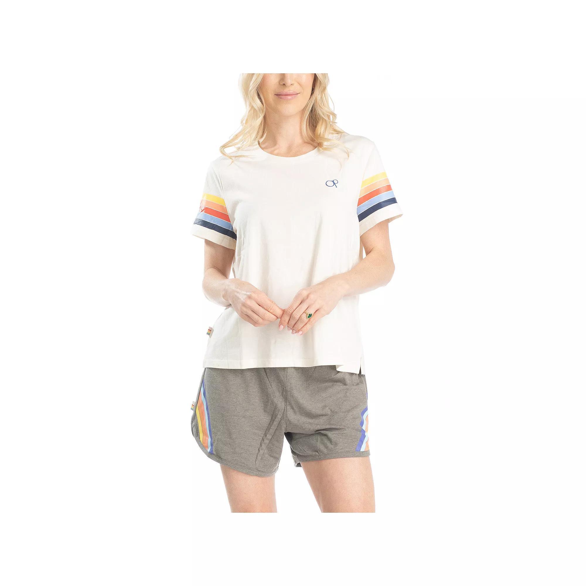 Womens Ocean Pacific Day Breakers Tee and Shorts Set Product Image