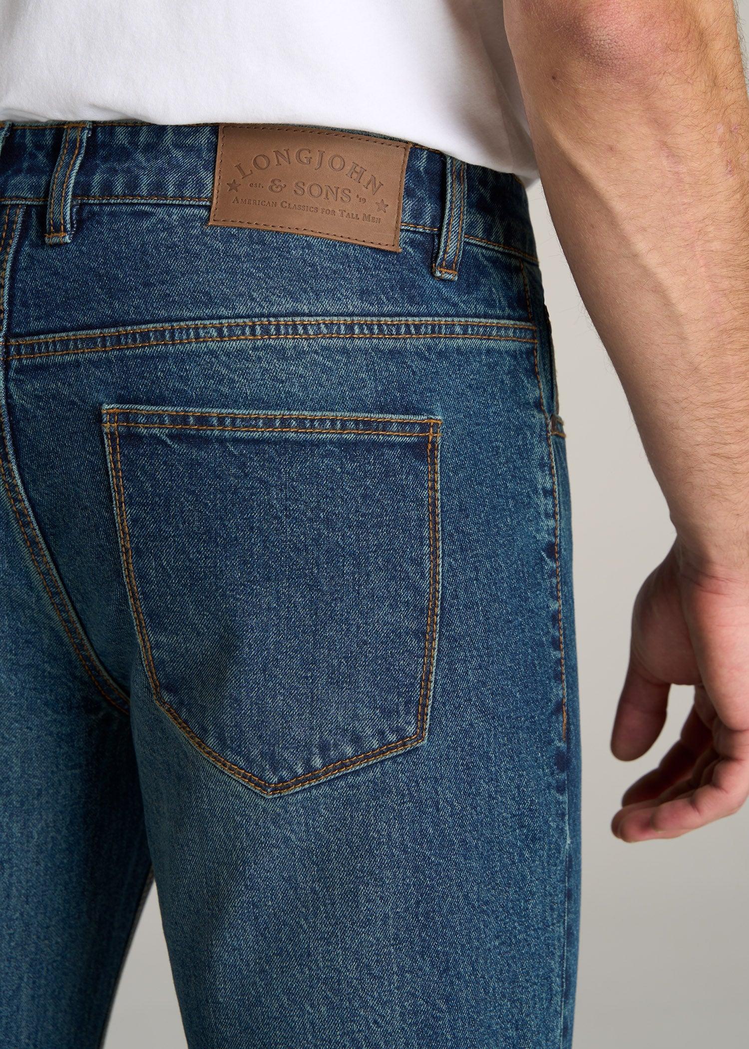 LJ&S TAPERED Jeans for Tall Men in Machine Blue Product Image