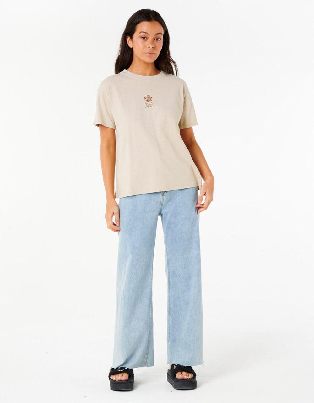 RIP CURL Cala Nights Womens Relaxed Tee - NATURAL Product Image