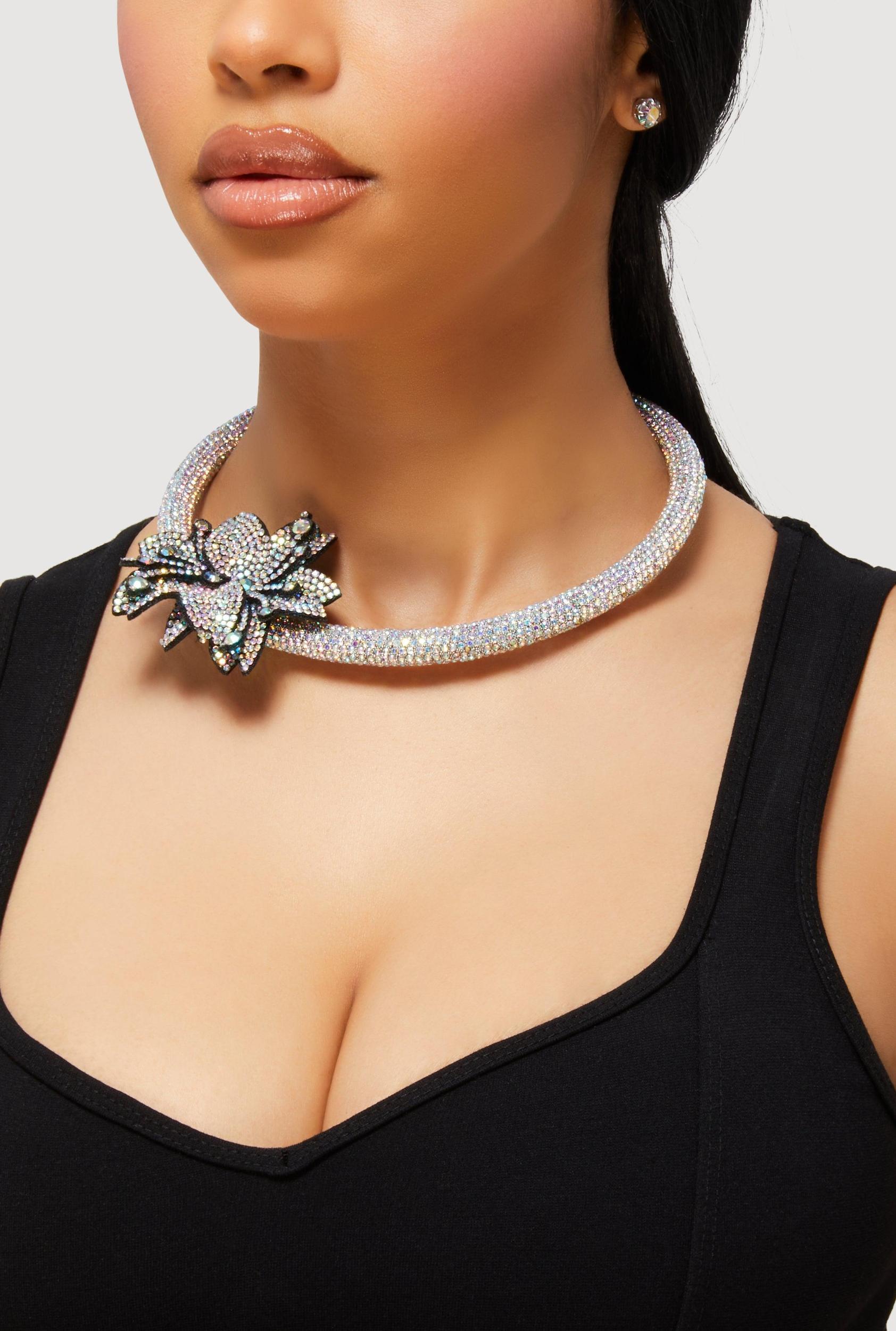 Blessed Cubic Zirconia Layered Necklace Female Product Image