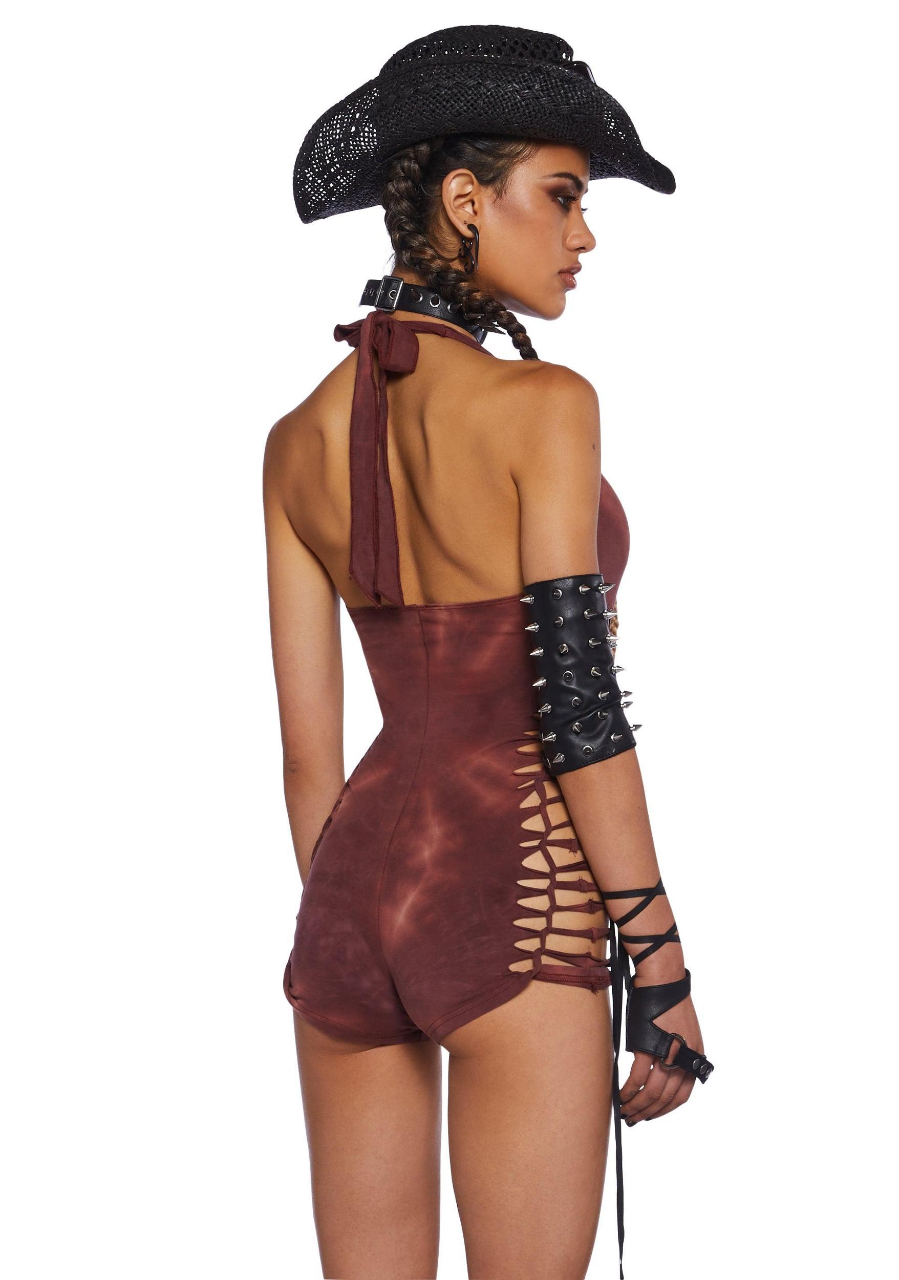 Endless Horizon Shredded Romper - Red Male Product Image