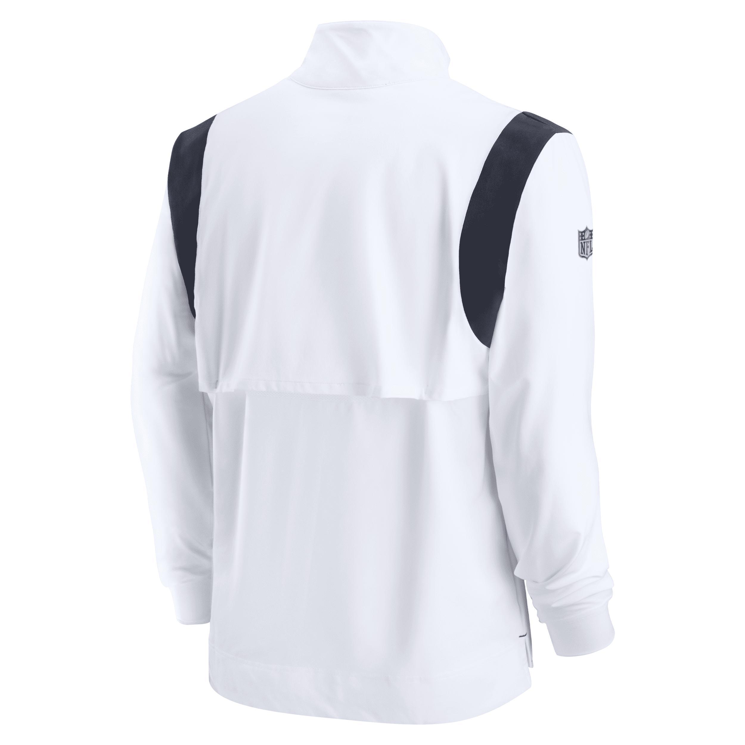 Mens Nike White Chicago Bears Sideline Coach Chevron Lockup Quarter-zip Long Sleeve Top Product Image