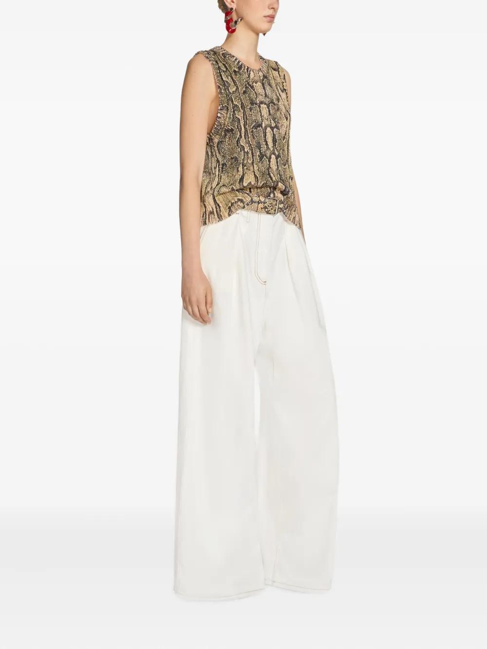 snake-print top  Product Image