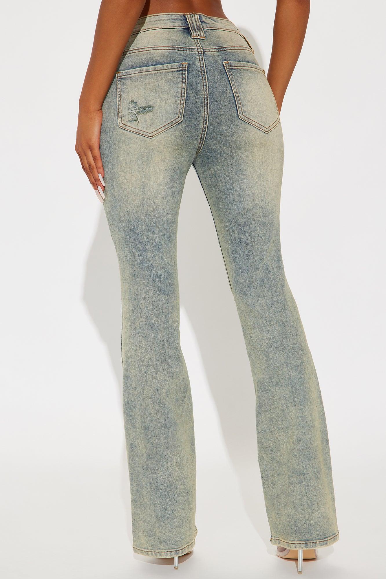 Bridget Distressed Bootcut Jeans - Vintage Wash Product Image