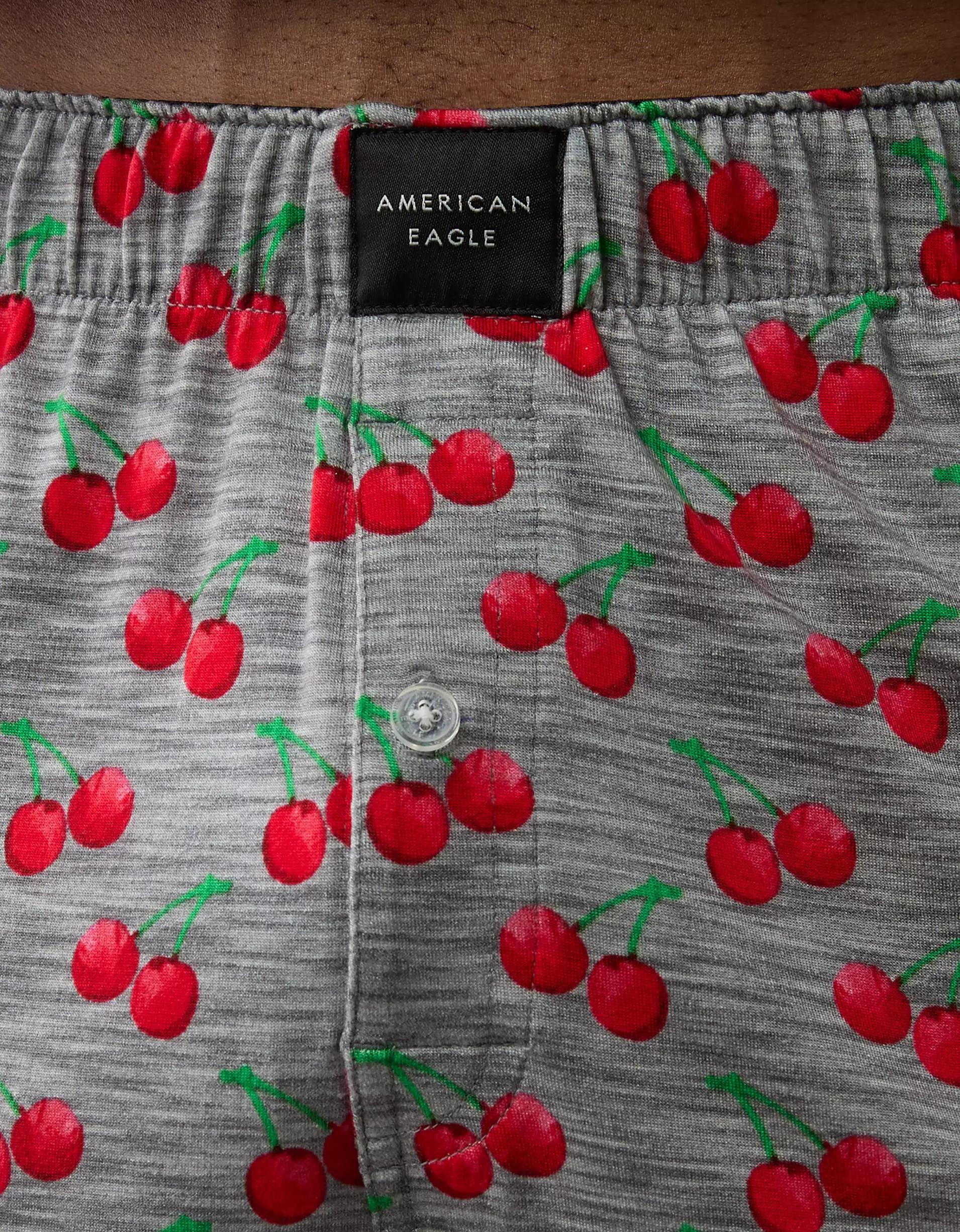 AEO Men's Cherries Slim Knit Ultra Soft Boxer Short Product Image