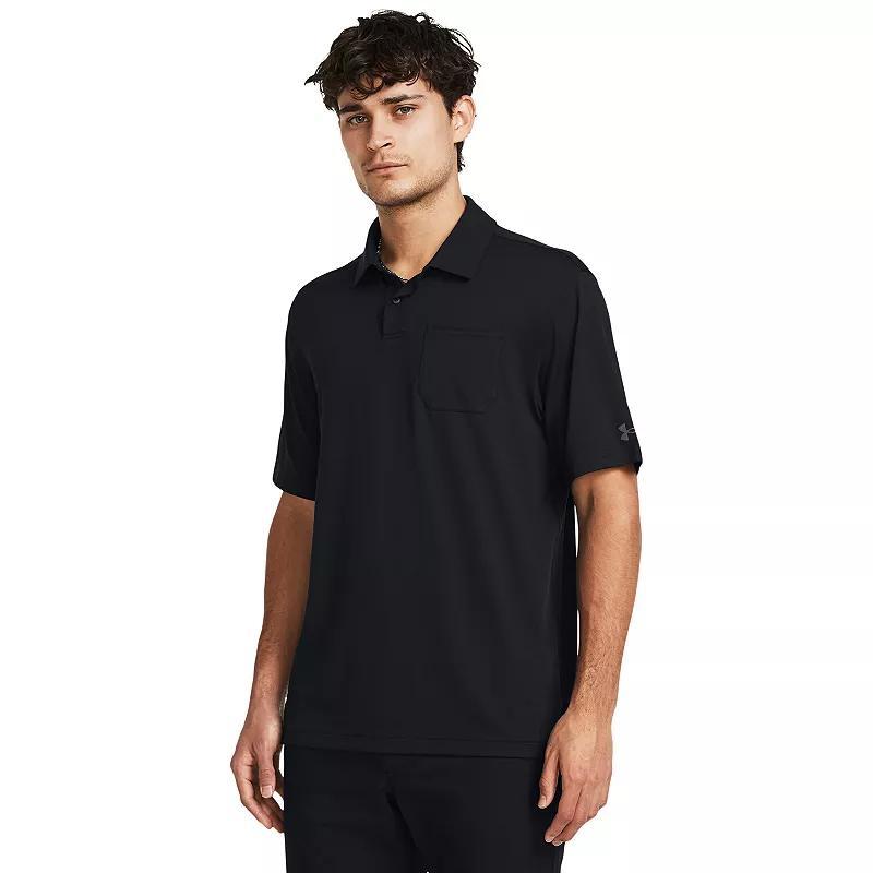 Men's Under Armour Performance Pocket Polo - Size Small, White Product Image