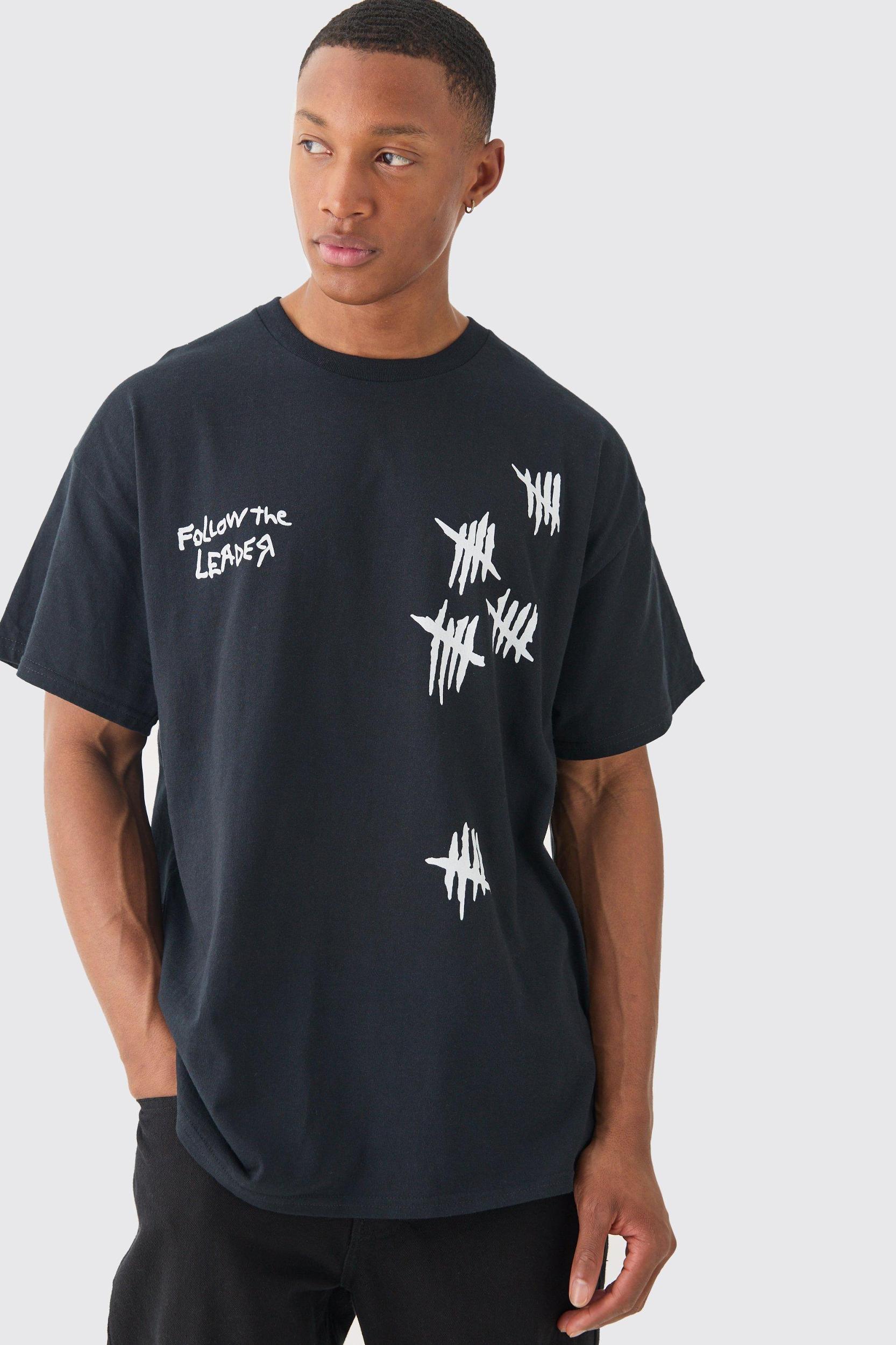 Oversized Korn Band License T-shirt | boohooMAN USA Product Image