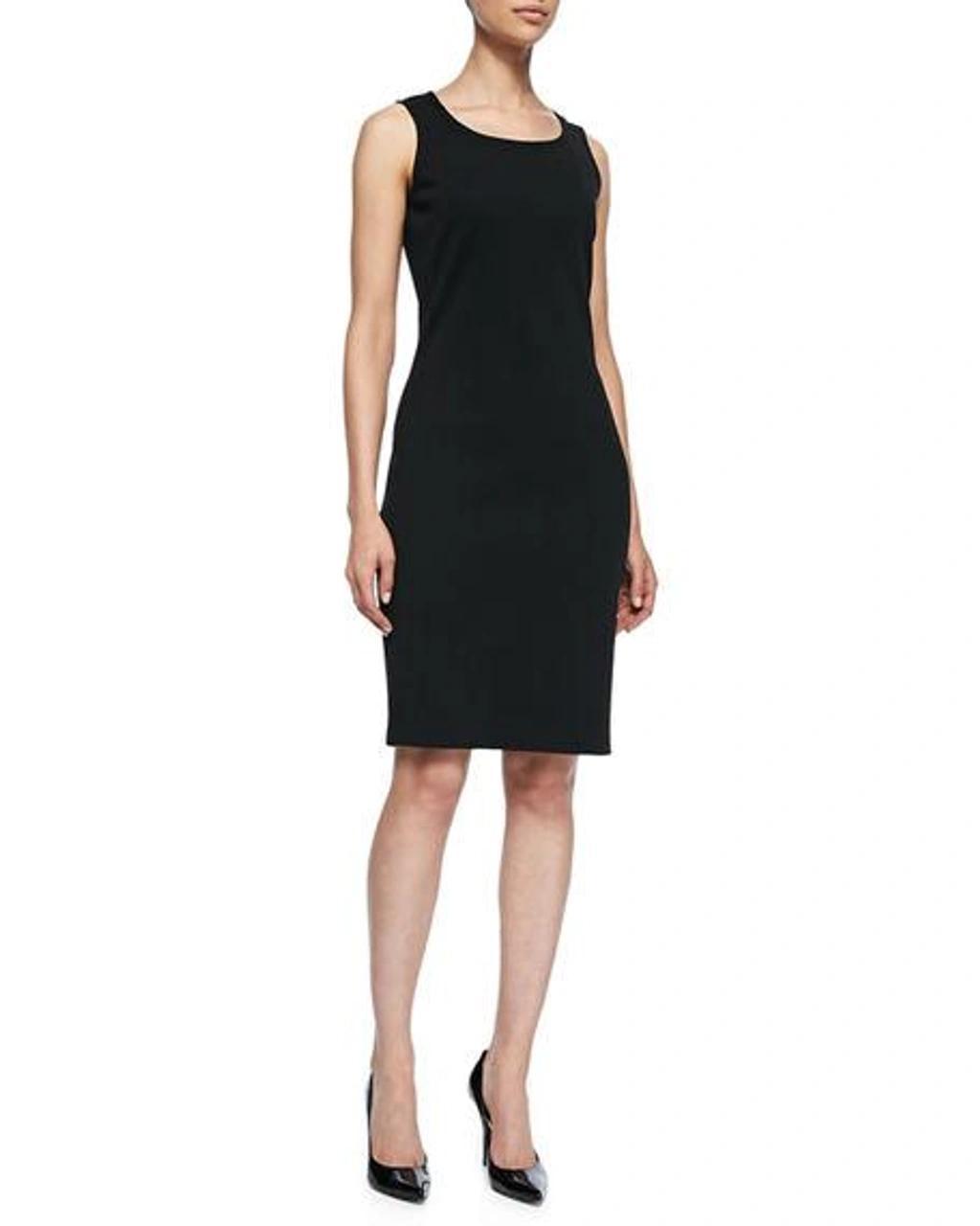 ST JOHN Milano-knit Scoop-neck Sheath Dress In Black Product Image