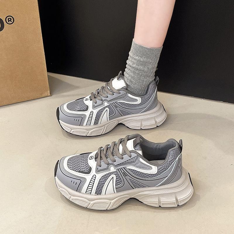 Mesh Platform Sneakers Product Image