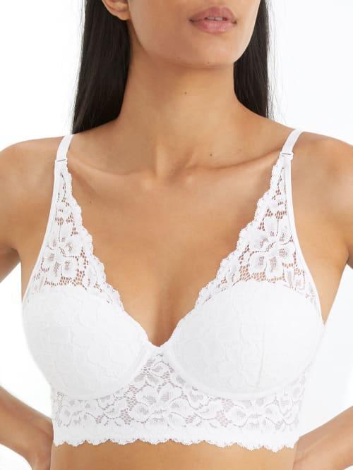 Maidenform Women's Casual Comfort Bralette - White 40D Product Image